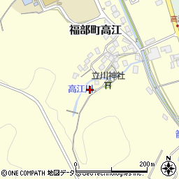 鳥取県鳥取市福部町高江117周辺の地図