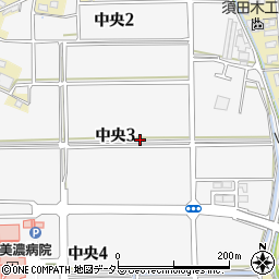 岐阜県美濃市中央3丁目周辺の地図