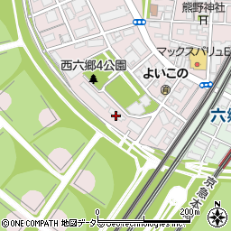 東京都大田区西六郷4丁目24周辺の地図