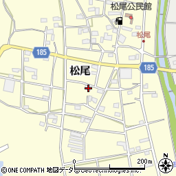 岐阜県山県市松尾101周辺の地図