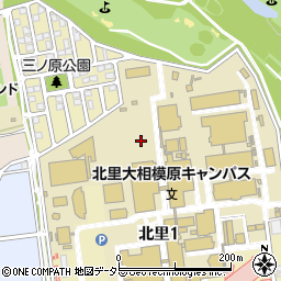 神奈川県相模原市南区北里1丁目周辺の地図