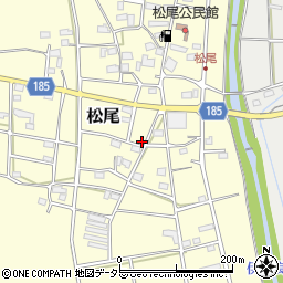 岐阜県山県市松尾172周辺の地図