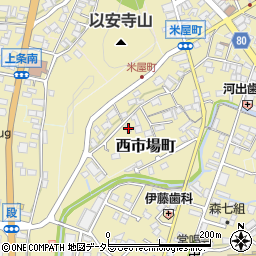岐阜県美濃市西市場町2589周辺の地図