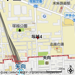 リブラ薬局 川崎矢向店周辺の地図