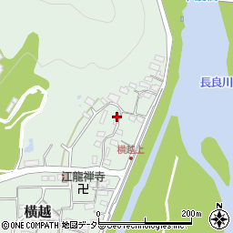 岐阜県美濃市横越687周辺の地図