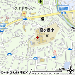 東京都町田市高ヶ坂6丁目周辺の地図
