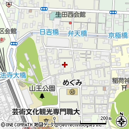 兵庫県豊岡市山王町周辺の地図