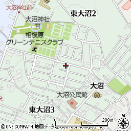 神奈川県相模原市南区東大沼周辺の地図