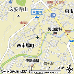 岐阜県美濃市西市場町2583周辺の地図