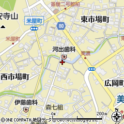 岐阜県美濃市西市場町2923周辺の地図