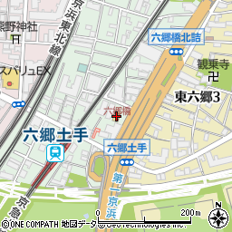 ファミリーマート仲六郷第一京浜店周辺の地図