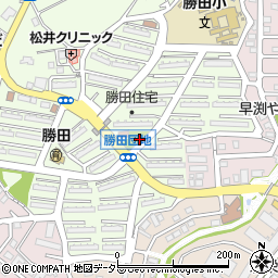 勝田第二公園周辺の地図
