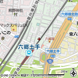 東京都大田区仲六郷4丁目17周辺の地図