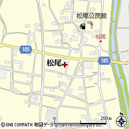 岐阜県山県市松尾179周辺の地図