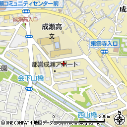 東京都町田市成瀬7丁目周辺の地図