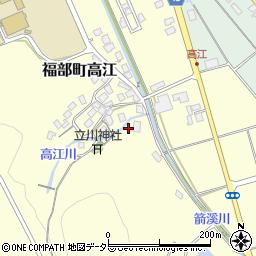 鳥取県鳥取市福部町高江124周辺の地図