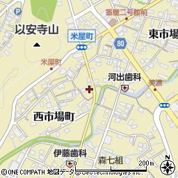 岐阜県美濃市2580周辺の地図
