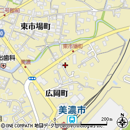 岐阜県美濃市東市場町2982周辺の地図
