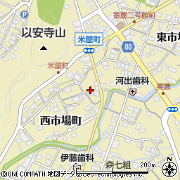 岐阜県美濃市西市場町2582周辺の地図