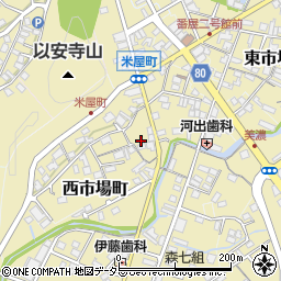 岐阜県美濃市西市場町2582周辺の地図