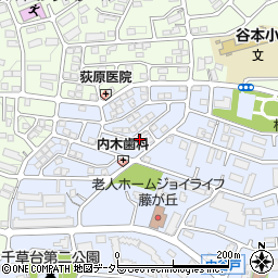 神奈川県横浜市青葉区千草台6-14周辺の地図