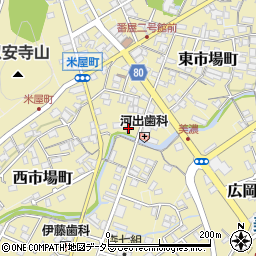 岐阜県美濃市西市場町2574周辺の地図