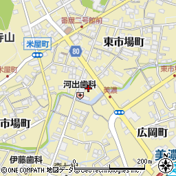 岐阜県美濃市西市場町2569周辺の地図