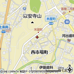 岐阜県美濃市西市場町2674周辺の地図