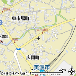 岐阜県美濃市東市場町2985周辺の地図