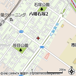 ベルファミーユ八幡石塚周辺の地図