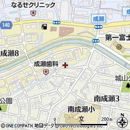 東京都町田市南成瀬2丁目30周辺の地図