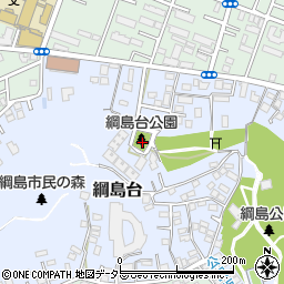 綱島台公園周辺の地図