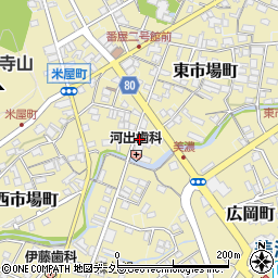 岐阜県美濃市西市場町2567周辺の地図