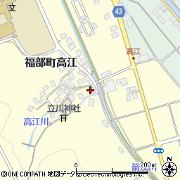 鳥取県鳥取市福部町高江128周辺の地図
