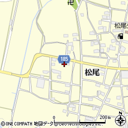 岐阜県山県市松尾192周辺の地図