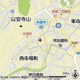 岐阜県美濃市西市場町2593周辺の地図