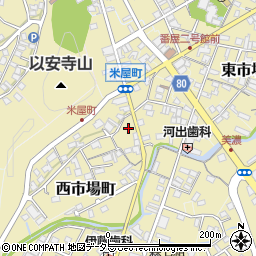 岐阜県美濃市西市場町2581周辺の地図