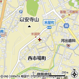 岐阜県美濃市西市場町2668周辺の地図