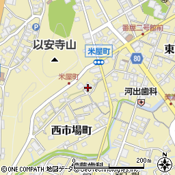 岐阜県美濃市西市場町2665周辺の地図