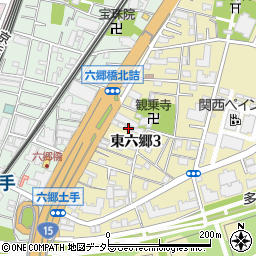 六郷タイヤー株式会社周辺の地図
