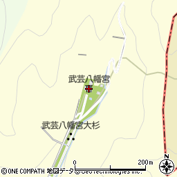 武芸八幡宮周辺の地図