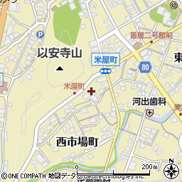 岐阜県美濃市西市場町2661-1周辺の地図