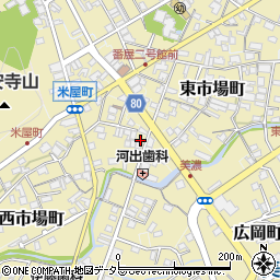 岐阜県美濃市西市場町2598周辺の地図
