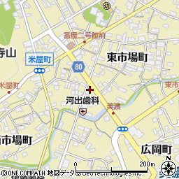 岐阜県美濃市西市場町2559周辺の地図