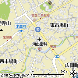 岐阜県美濃市西市場町2598-1周辺の地図