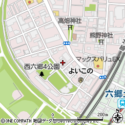 ＮＤＫ多摩川ビルタワー駐車場周辺の地図