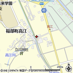 鳥取県鳥取市福部町高江44周辺の地図