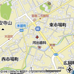 岐阜県美濃市西市場町2597周辺の地図