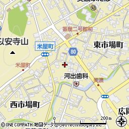 岐阜県美濃市西市場町2596周辺の地図