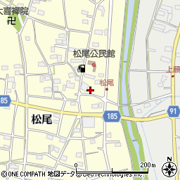 岐阜県山県市松尾278周辺の地図